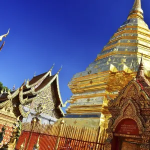 Wat Phra That Doi Suthep, a Buddhist temple in Chiang Mai Province