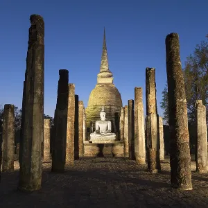Wat Sa Sri at dusk, Sukhothai historical park