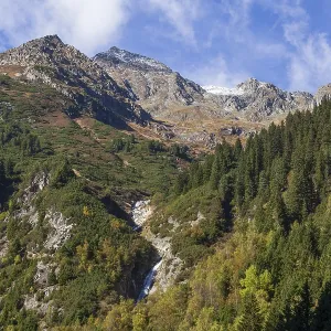 Autumn Landscape Print: Mutterberg Valley, Tyrol, Austria
