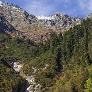 Autumn Landscape Print: Mutterberg Valley, Tyrol, Austria