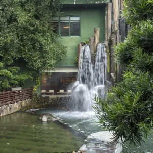 Waterfall in the Nan Lian Garden Print, Hong Kong