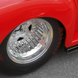 Wheel detail of a custom made car