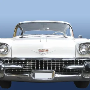 White cadilla exempted - classic cadillac car