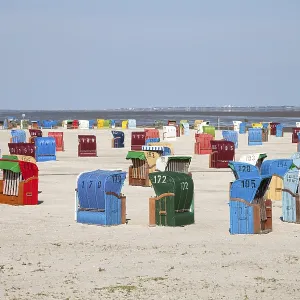 Wicker beach chairs on the beach Wicker beach chairs on the beach