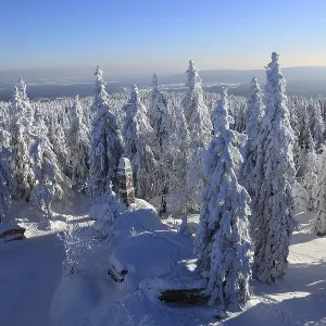 Winter landscape in the Fichtel Mountains Winter landscape in the Fichtel Mountains