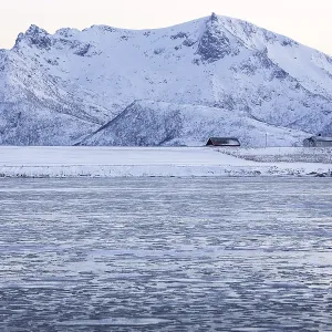Winter landscape in Lofoten, Norway