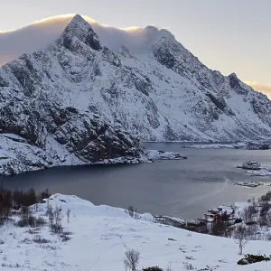 Winter landscape, near Flagstad