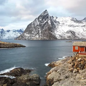 Winter landscape near Reine, Lofoten Winter landscape near Reine, Lofoten