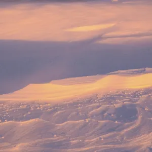 Winter landscape in stormy weather