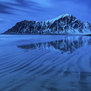 Winter Scandinavian landscape, sea Winter Scandinavian landscape, sea