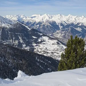 Winter in the Swiss Alps, 4 valleys