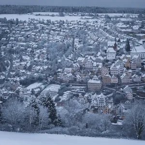Wintery City View Print, Altensteig, Germany Wintery City View Print, Altensteig, Germany