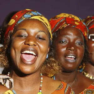 Women Singing in Bamenda Church Choir Print, Cameroon Women Singing in Bamenda Church Choir Print, Cameroon