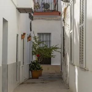 Wonderful old town in white Mediterranean style