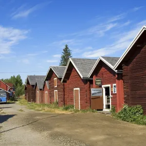 Wooden houses, Kukkola, Lapland, Finland