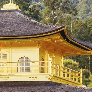 The world famous Kinkakuji Temple (The Golden Pavilion) in Kyoto