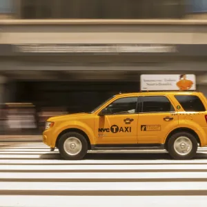 Yellow Cab, Taxi, Midtown, Manhattan