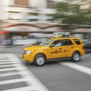 Yellow Cab, Taxi, Midtown, Manhattan