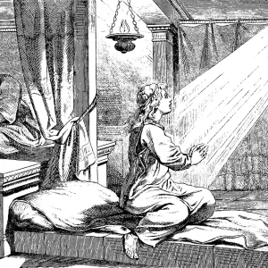 Young Samuel receives the first revelation