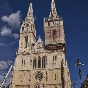 Zagreb Cathedral - Croatia - Gothic Roman Catholic church Located in Kaptol Zagreb Cathedral - Croatia - Gothic Roman Catholic church Located in Kaptol