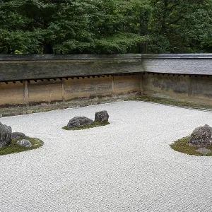 Zen rock garden (Kare-san-sui)