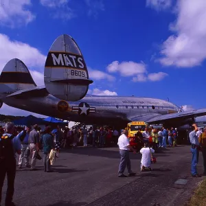 Zurich Airport: Air Show with Historic Airplanes Like This Constellation Zurich Airport: Air Show with Historic Airplanes Like This Constellation
