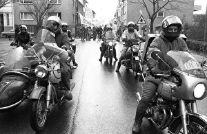 About 1, 500 motorbike riders rallied against a drastic increase in motorbike insurance premiums on 11