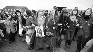 More than 10, 000 opponents of nuclear power and nuclear weapons demonstrated for their aims on 25