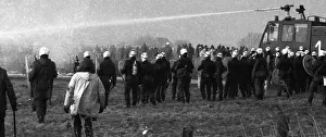 About 100, 000 demonstrators, peaceful and violent
