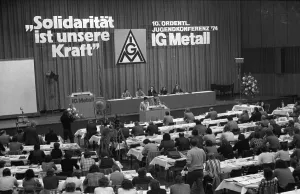 The 10th Ordinary Youth Conference of IG Metall on 9 May 1974 in Oberhausen