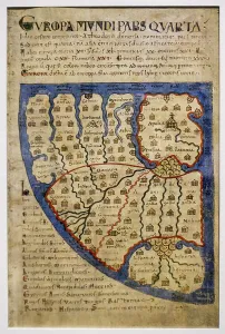1120 European map from Liber Floridus