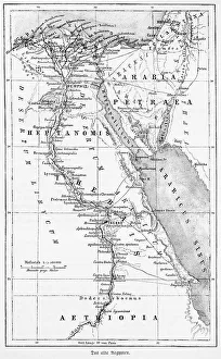 1:500.000, Ancient Egypt, historical map