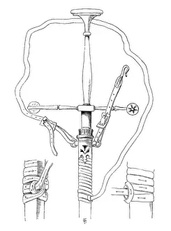 A 15th century sword with scabbard