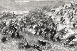 The 17th Lancers at the Battle of Ulundi on 4 July 1879