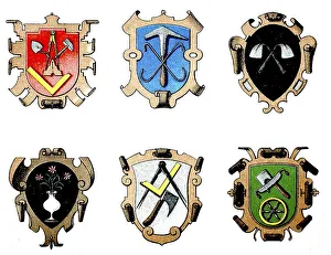1890, guild coat of arms: Bricklayer