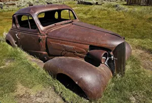 1937 Chevrolet Chevy, rusted, ghost town of Bodie