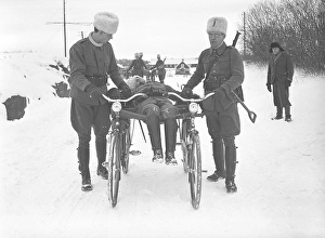 1940s soldiers. The swedish army is being mobilized during the World War II