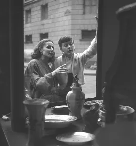 In the 1950s. Actors Ellen Rasch