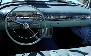 1957 Cockpit Cadillac at a Classic Car Show in Belvidere