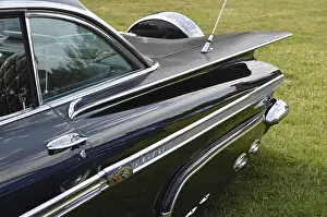 1959 Vintage Chevrolet with rear wing and spare wheel