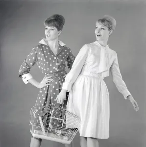 In the 1960s. Two fashion models