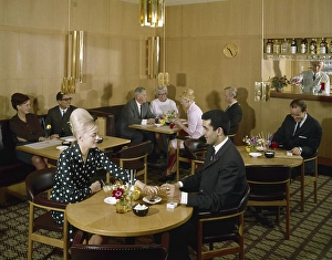 In the 1960s. People in the restaurant of Hotell Continental in Stockholm