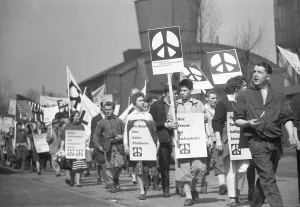 The 1962 Easter march, here the Easter march Ruhr 62 on 21