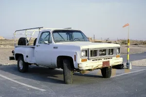 1977 GMC Sierra Super Custom 496 pickup truck, used in the oil industry around Dharhan, Saudi Arabia 1979