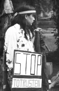 The 1981 Copenhagen to Paris Peace March reached the city of Muenster