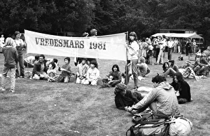 The 1981 Peace March from Copenhagen to Paris reached the cities of Coesfeld (D) and Deurne (NL) on its way