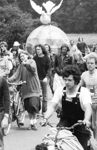The 1981 Peace March from Copenhagen to Paris reached the cities of Coesfeld (D) and Deurne (NL) on its way