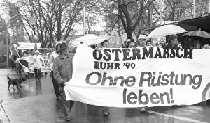 The 1990 Easter March was marked by the change in the Eastern Bloc