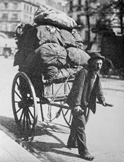 19th century photo of rag-and-bone man