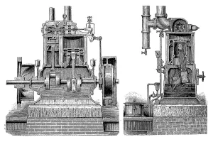 19th century steam engine: Westinghouse Compound Steam Engine